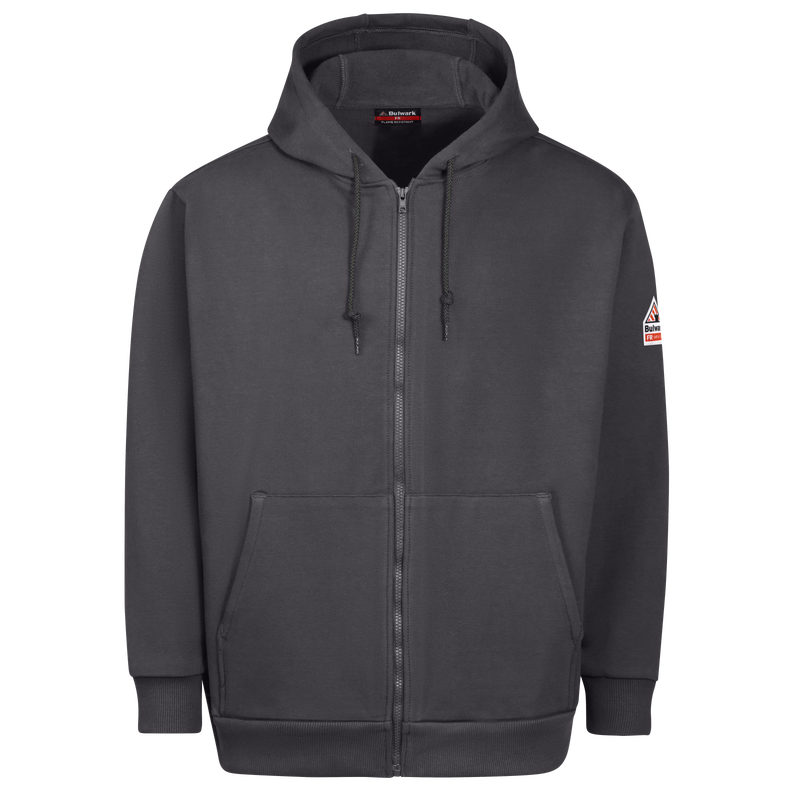 Men S Fleece Fr Zip Front Hooded Sweatshirt Bulwark Fr