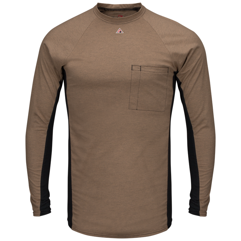 Men's FR Long Sleeve Base Layer with Concealed Chest Pocket image number 0