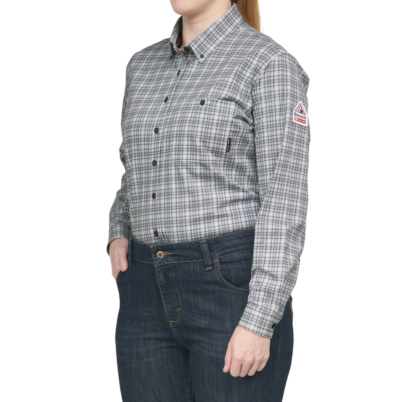 Bulwark FR Women's Flex Knit Button Down Shirt image number 2