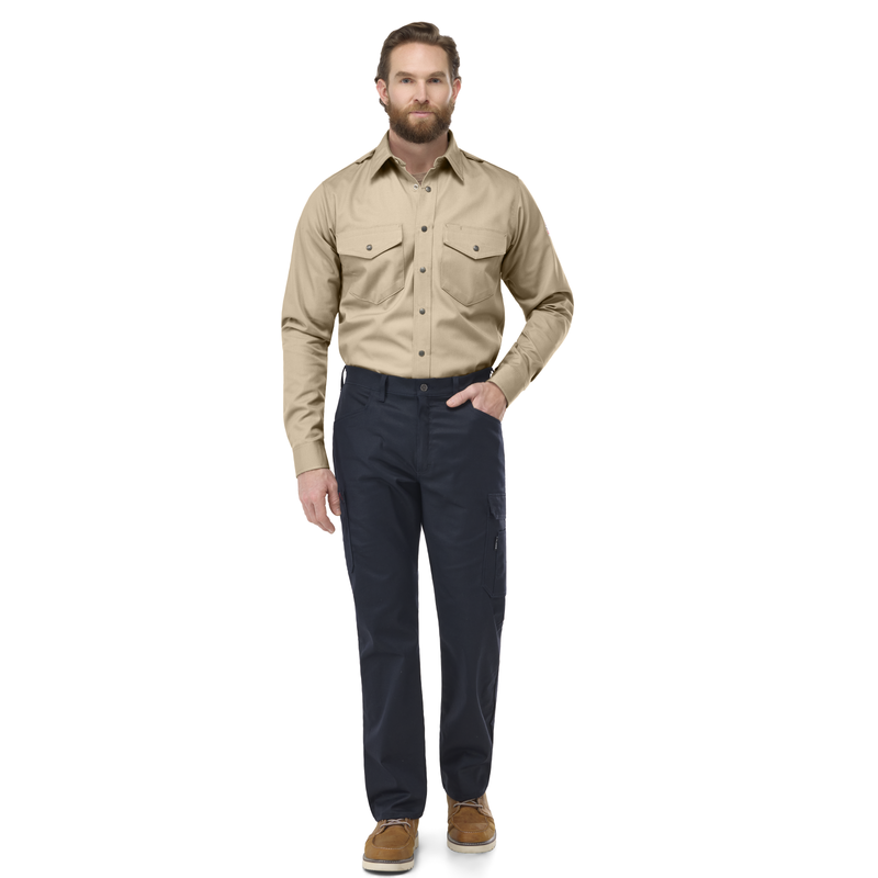 Men's Midweight Excel FR Snap-Front Uniform Shirt image number 4