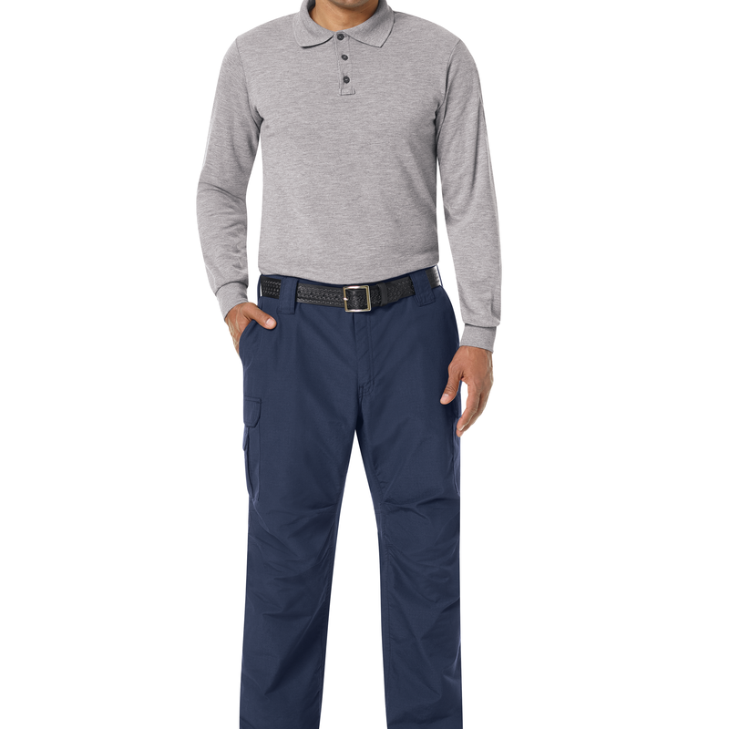 Men's Long Sleeve Station Wear Polo Shirt image number 2