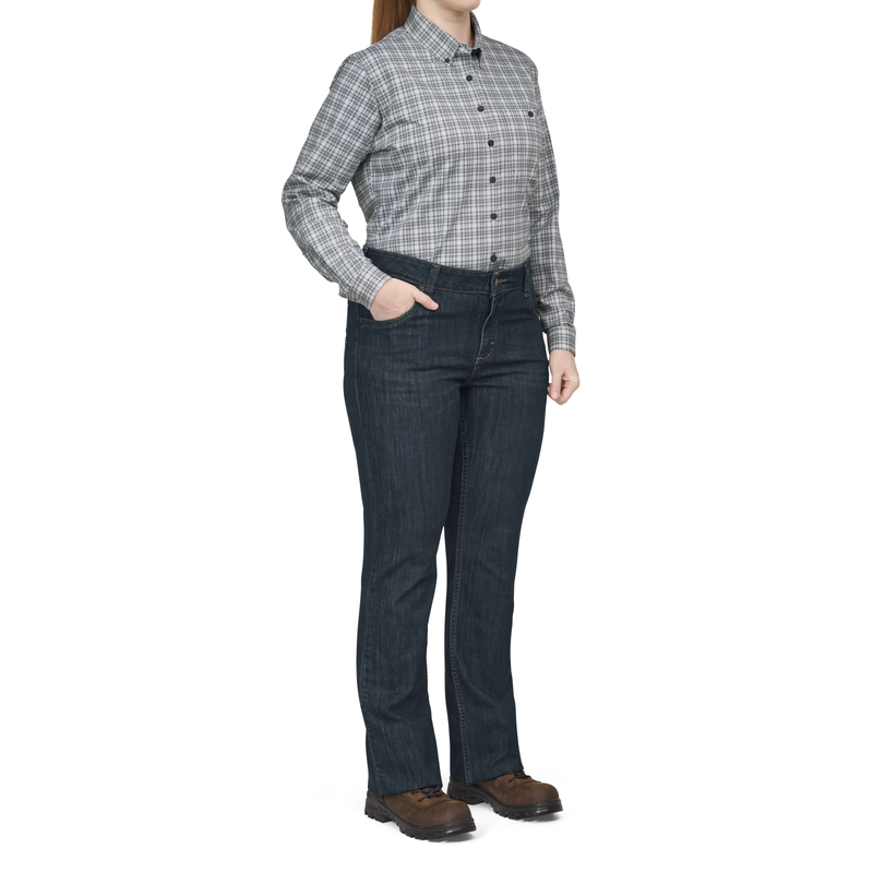 Bulwark FR Women's Flex Knit Button Down Shirt image number 7