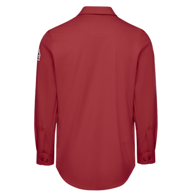 Flex Knit Button Down Work Shirt with Mic Loops