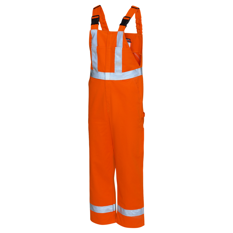 Men's Unlined Bib Overall with Reflective Trim image number 3
