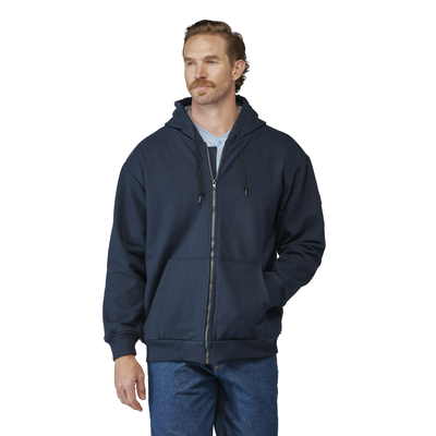 Men's Thermal Lined Zip-Front Hooded Sweatshirt