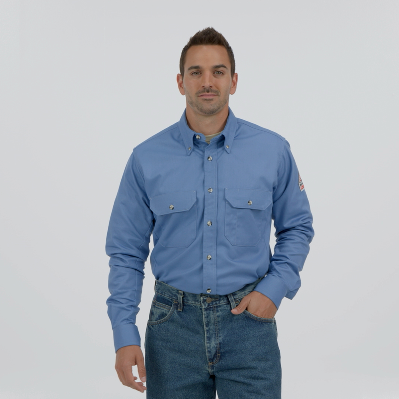 Men's Midweight FR Dress Uniform Shirt image number 13