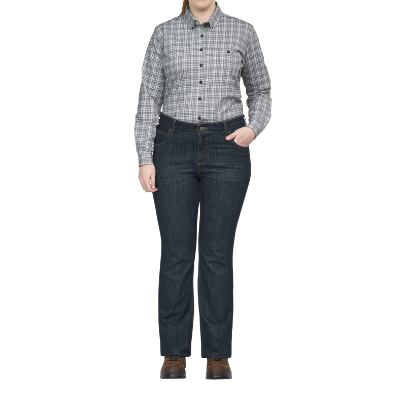 Bulwark FR Women's Flex Knit Button Down Shirt image number 4