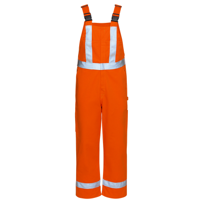 Men's Unlined Bib Overall with Reflective Trim