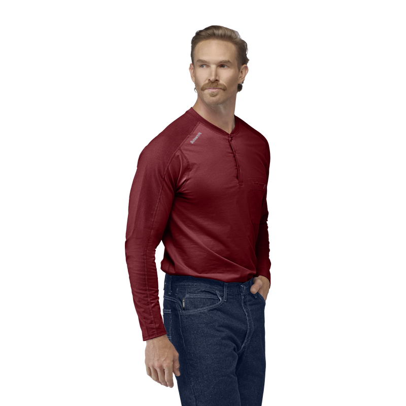 Men's Flex Knit Henley image number 3