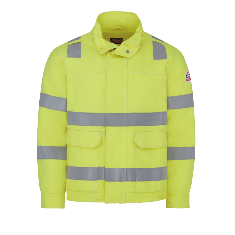HiVisibility Lined Bomber Jacket Bulwark® FR