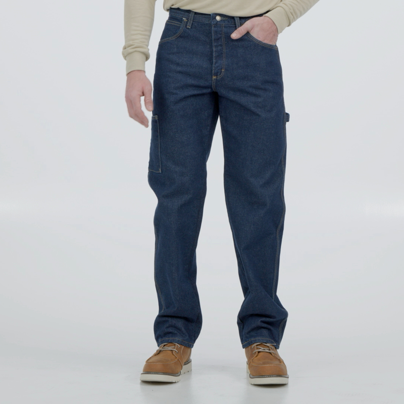 Men's Heavyweight Excel FR Denim Dungaree image number 17