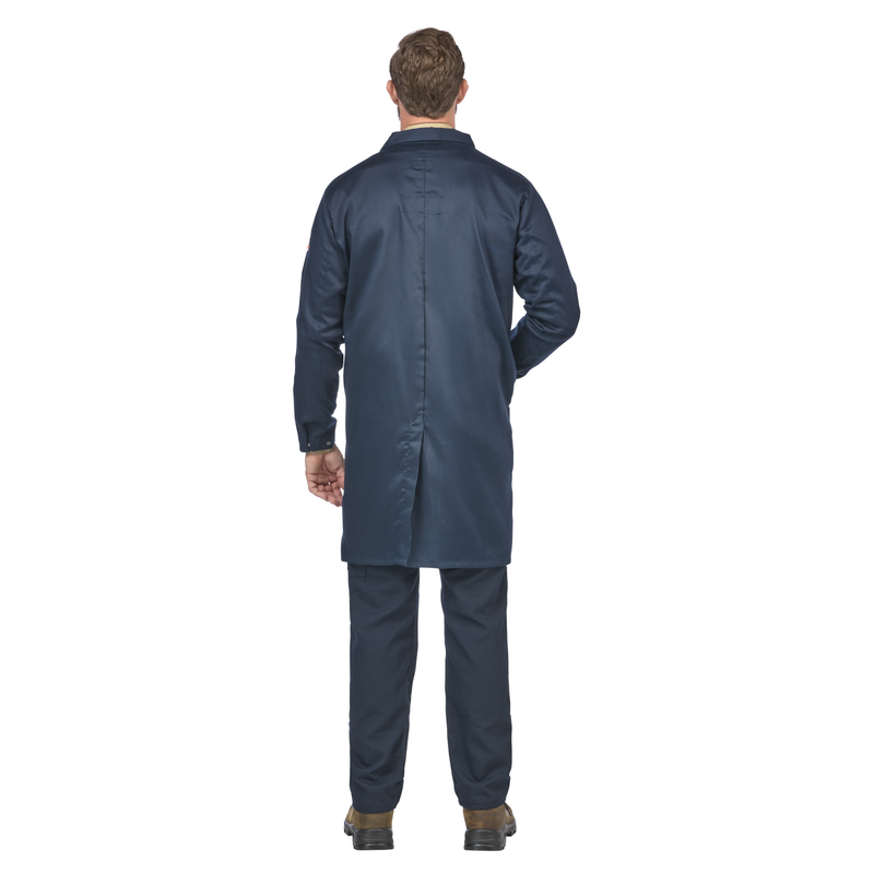 Men's Concealed Snap Front Lab Coat image number 3