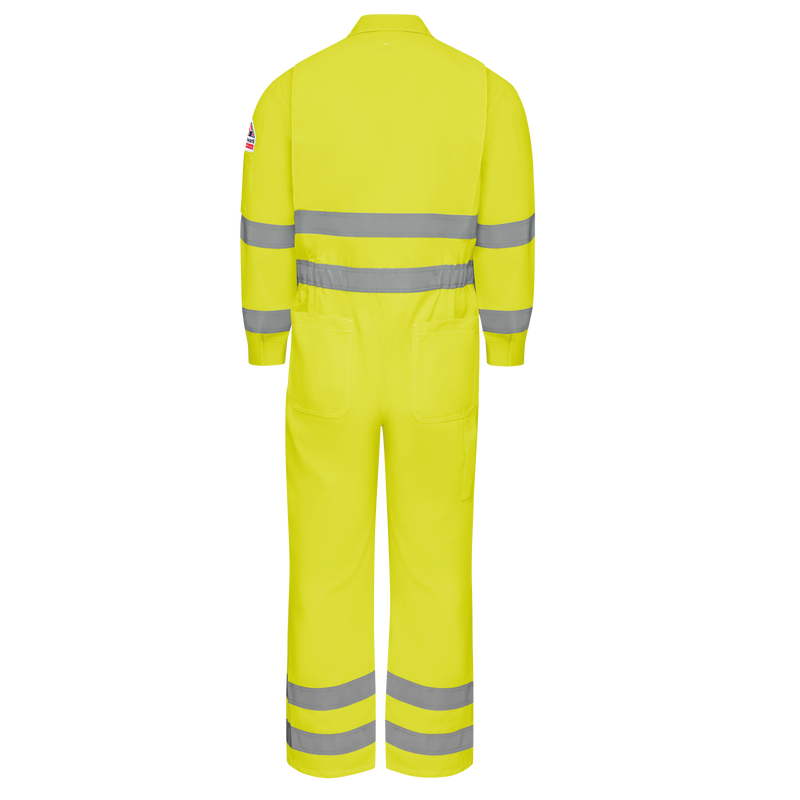 Men's Lightweight FR Hi-Visibility Deluxe Coverall with Reflective Trim image number 1
