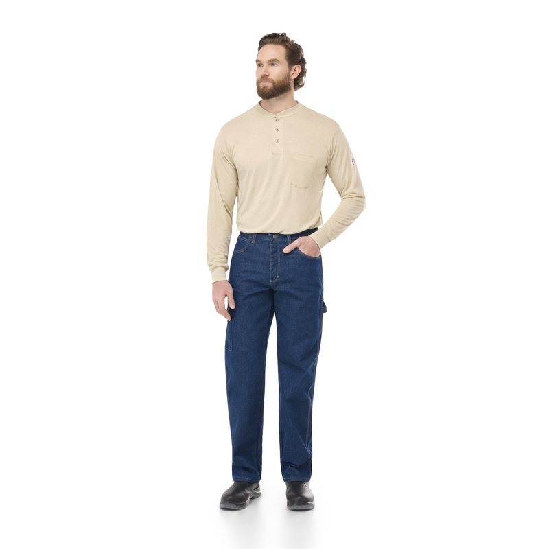 Men's Heavyweight Excel FR Denim Dungaree image number 6