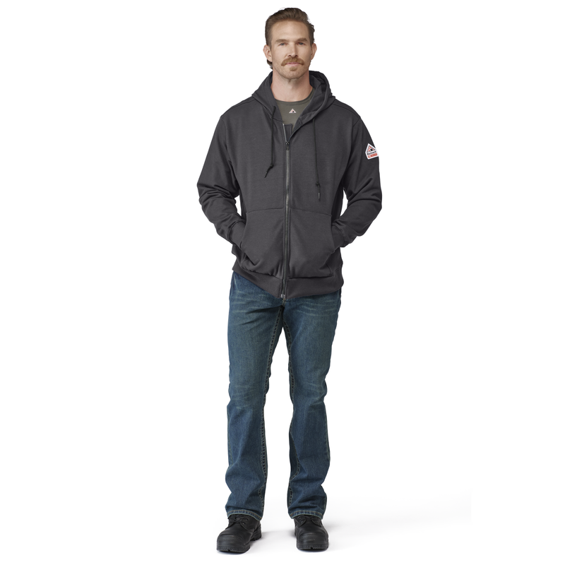 Men's Fleece FR Zip-Front Hooded Sweatshirt image number 4