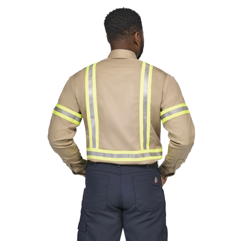 Men's Midweight FR Enhanced Visibility Uniform Shirt image number 1