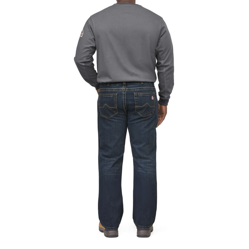 Men's Relaxed Fit Bootcut Jean with Stretch image number 6