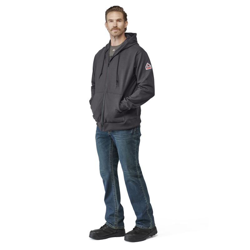 Men's Fleece FR Zip-Front Hooded Sweatshirt image number 4
