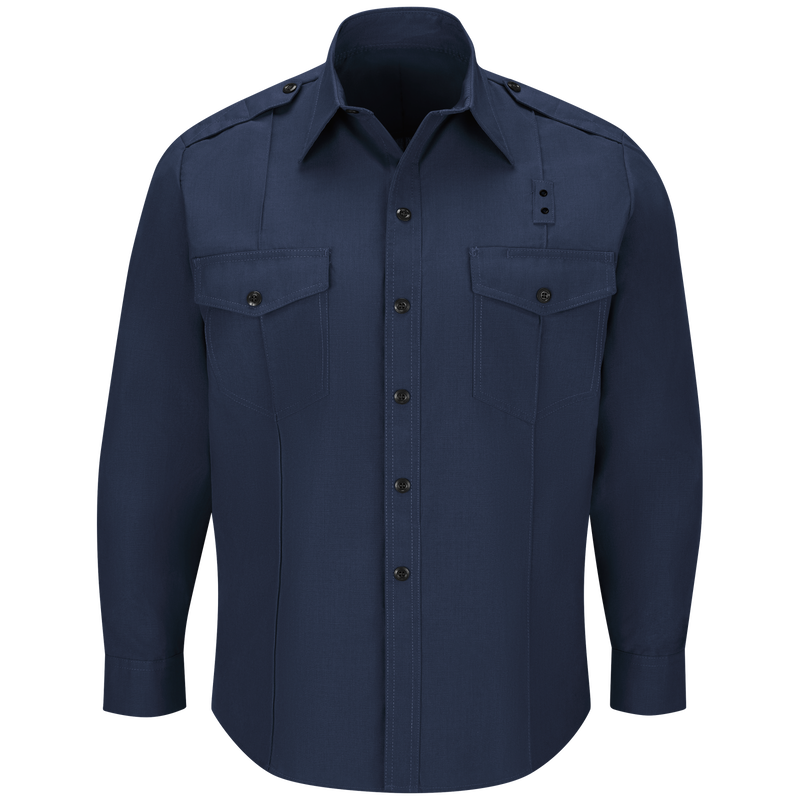 Male Non-FR 100% Cotton Classic Long Sleeve Fire Chief Shirt  image number 0