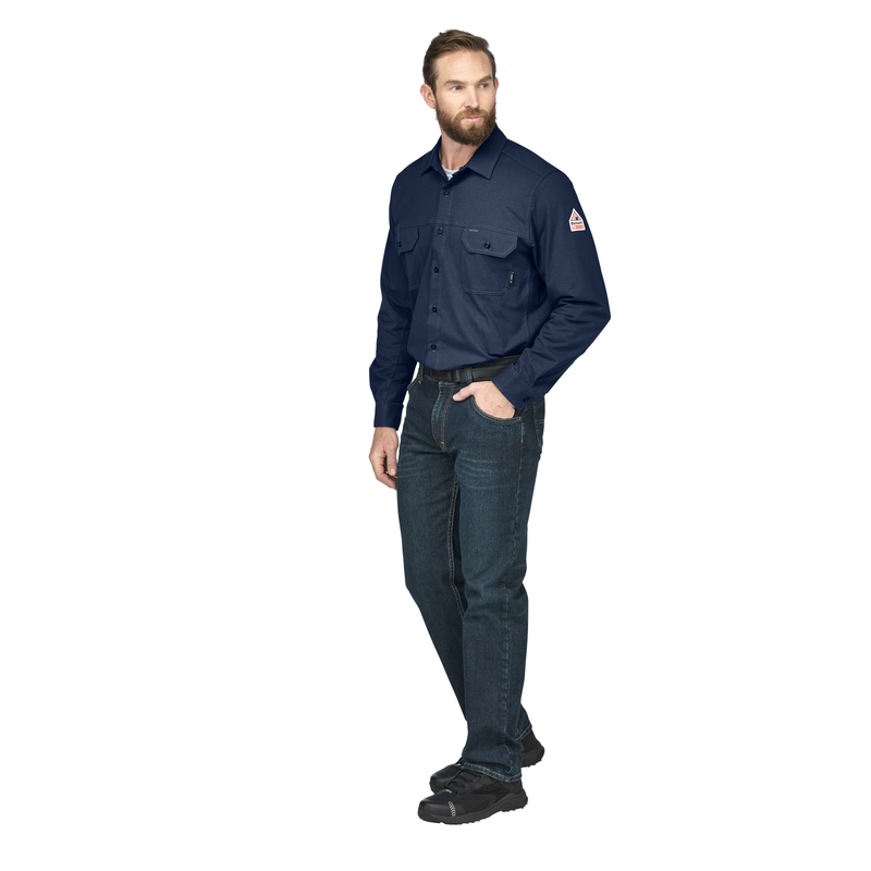 Bulwark FR Flex Knit Button Down Shirt image number 5