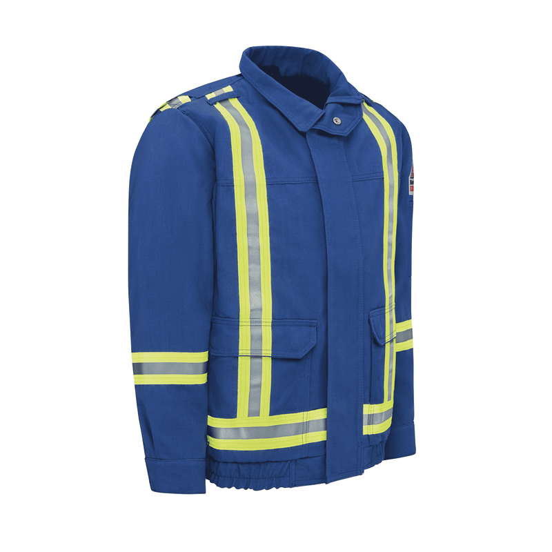 Men's Lightweight Nomex FR Lined Bomber Jacket with Reflective Trim image number 2