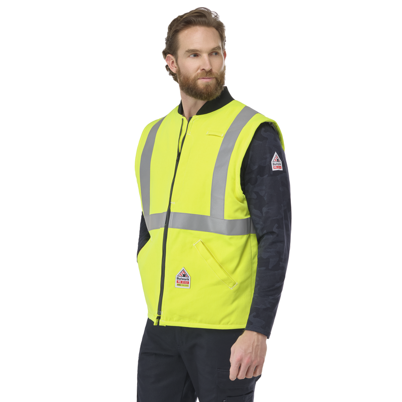 Men's FR Hi-Visibility Insulated Vest image number 2