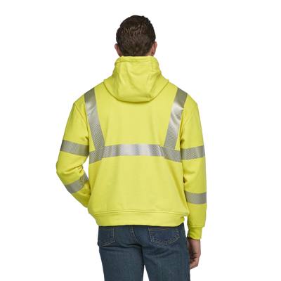 Men's Fleece FR Hi-Visibility Pullover Hooded Sweatshirt
