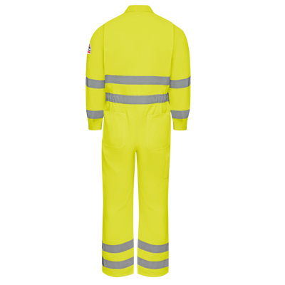 Men's Lightweight FR Hi-Visibility Deluxe Coverall with Reflective Trim