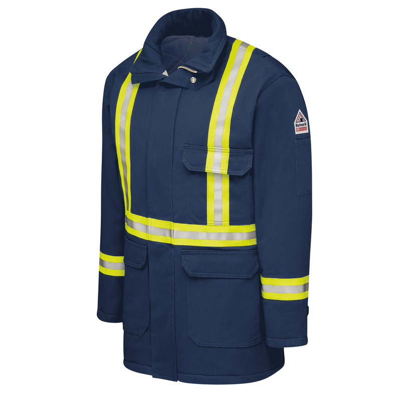 Men's Heavyweight Excel FR&reg; ComforTouch&reg; Insulated Deluxe Parka with Reflective Trim image number 3