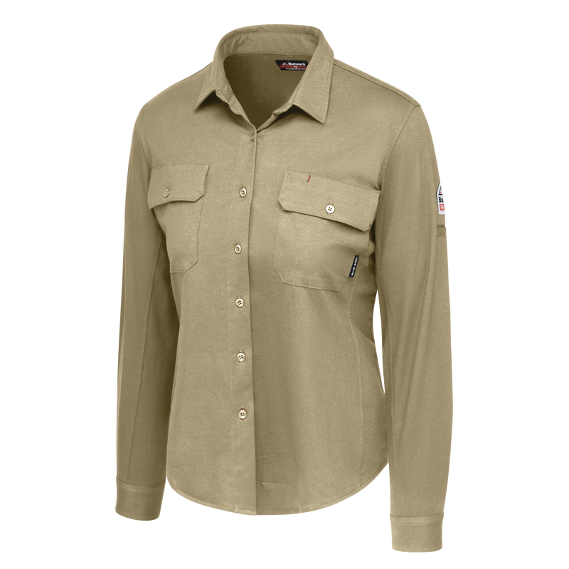 Women's Flex Knit Button Down Shirt image number 7