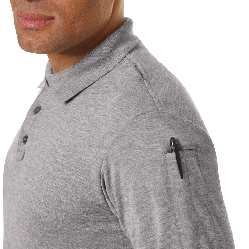 Men's Long Sleeve Station Wear Polo Shirt image number 11