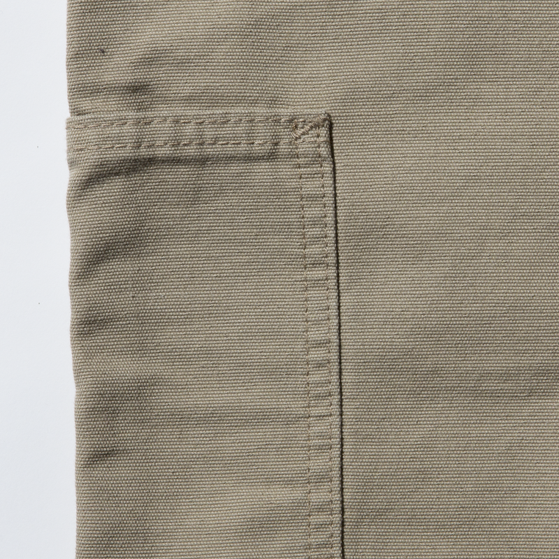 Men's Khaki Flame-Resistant Loose Fit Midweight Canvas Pant