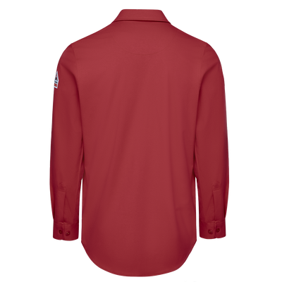 Flex Knit Button Down Work Shirt with Mic Loops