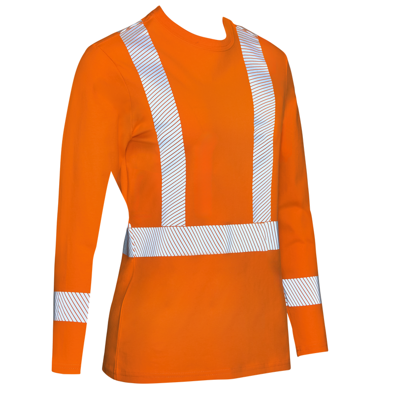 Women's Flex Knit Tee with Reflective Striping image number 2