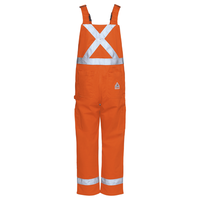 Men's Unlined Bib Overall with Reflective Trim