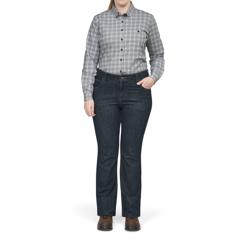Bulwark FR Women's Flex Knit Button Down Shirt image number 4