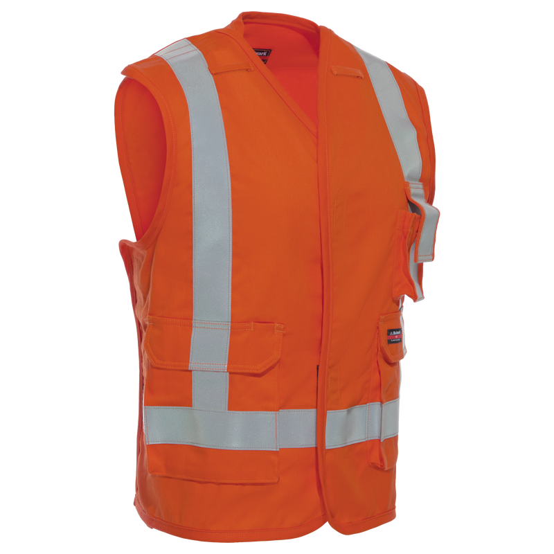 Five Point Tearaway Vest with Reflective Trim image number 2