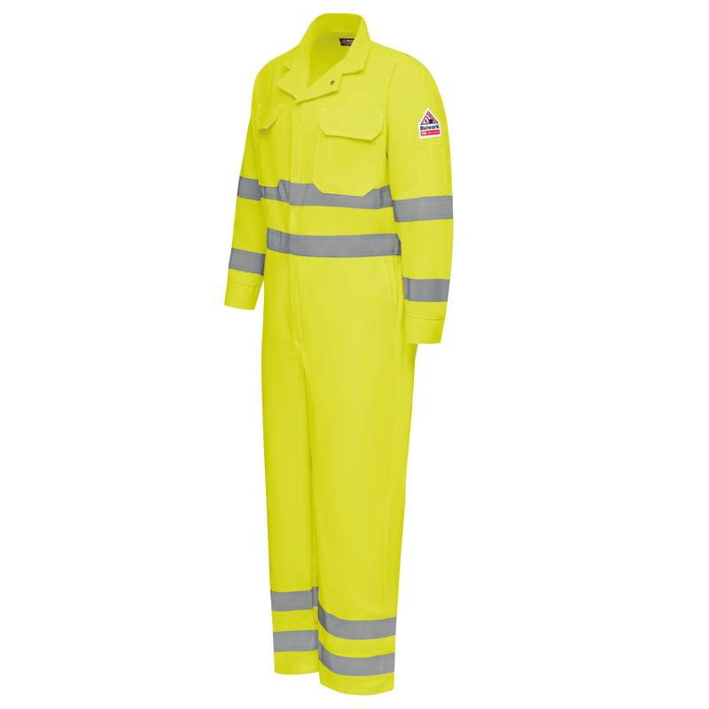 Men's Lightweight FR Hi-Visibility Deluxe Coverall with Reflective Trim image number 3
