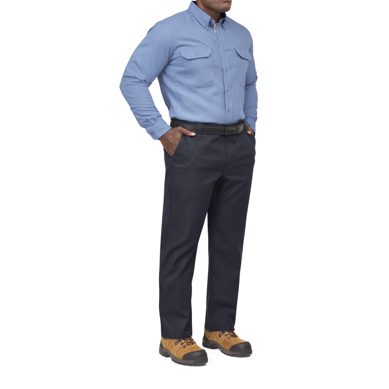 Men's iQ Series® Comfort Woven Long Sleeve Lightweight Shirt image number 6