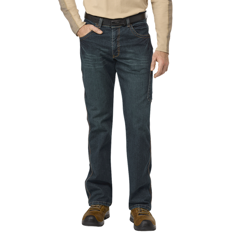 Men&rsquo;s Stretch Mid-Rise Dungaree Jean image number 0