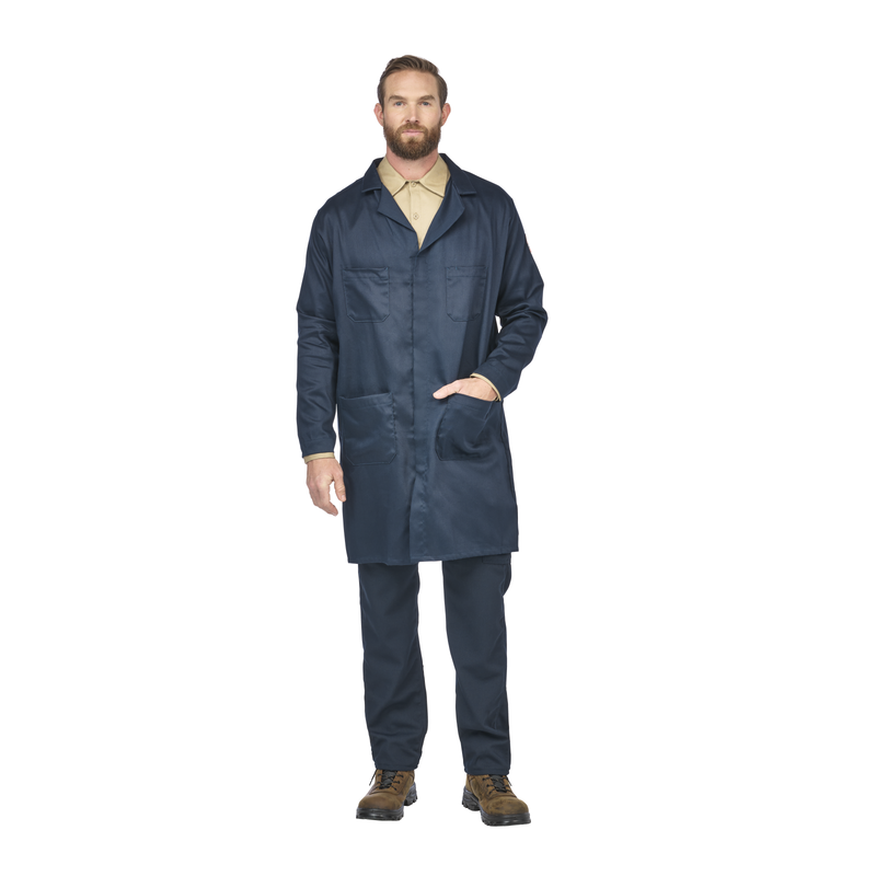 Men's Concealed Snap Front Lab Coat image number 2