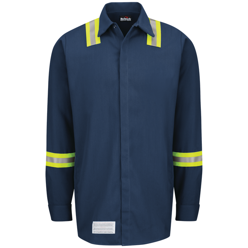 Enhanced Visibility Concealed-Gripper Pocketless Work Shirt image number 0