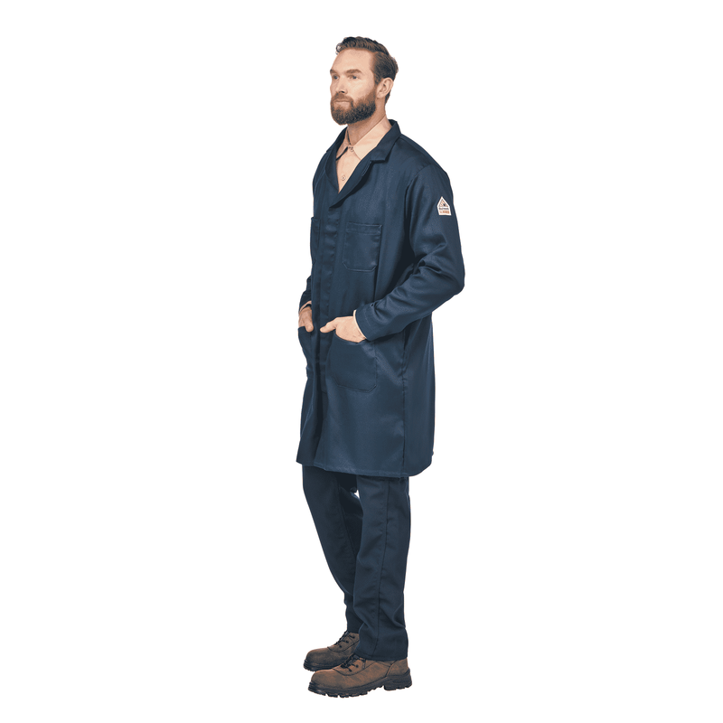 Men's Concealed Snap Front Lab Coat image number 4