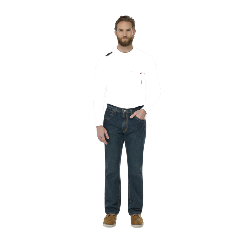 Men's Relaxed Fit Bootcut Jean with Stretch image number 3