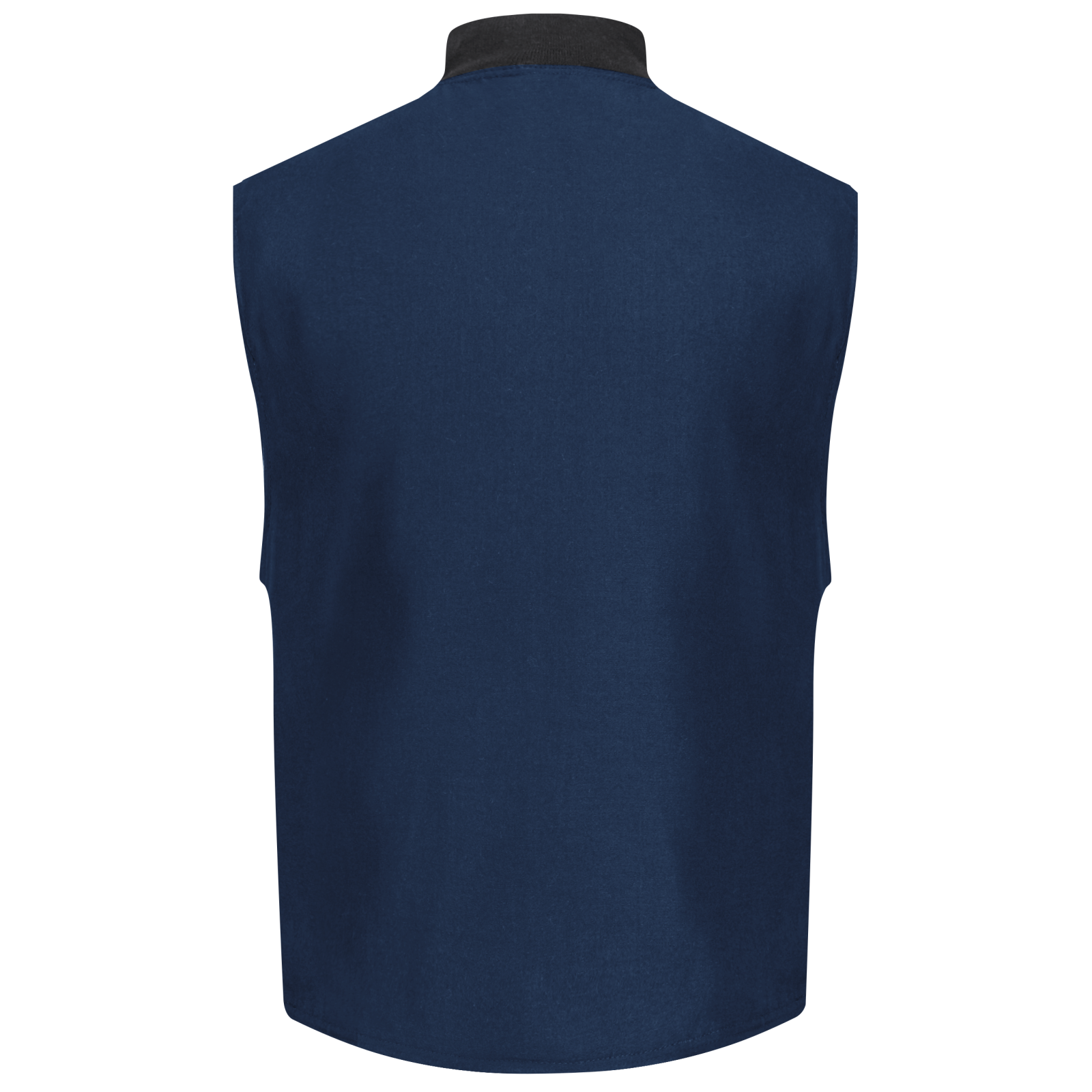 Small Navy Bulwark Flame Resistant 4.5 oz Nomex IIIA Regular Vest Jacket Liner with Rib-Knit Collar