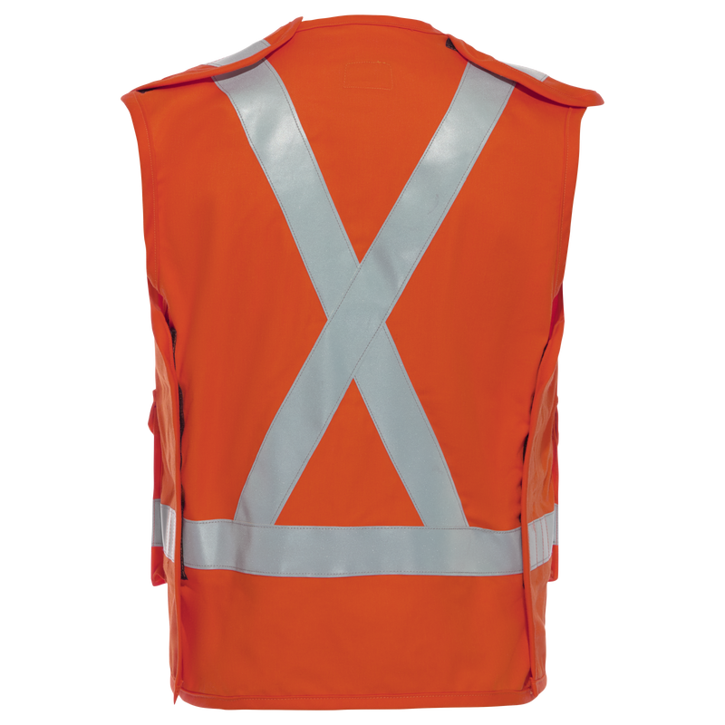 Five Point Tearaway Vest with Reflective Trim image number 1