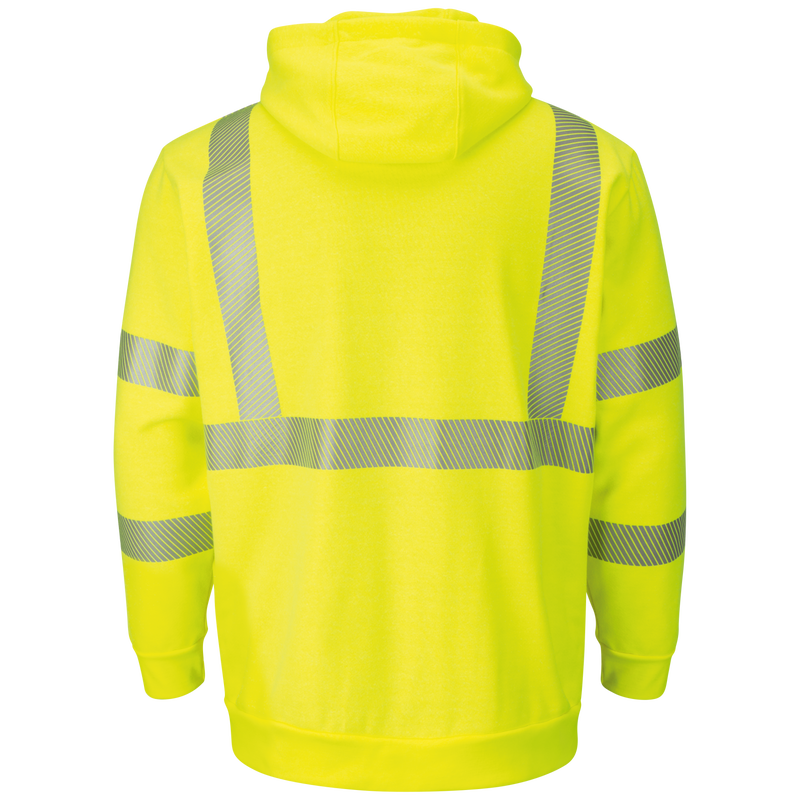 Men's Fleece FR Hi-Visibility Pullover Hooded Sweatshirt image number 5
