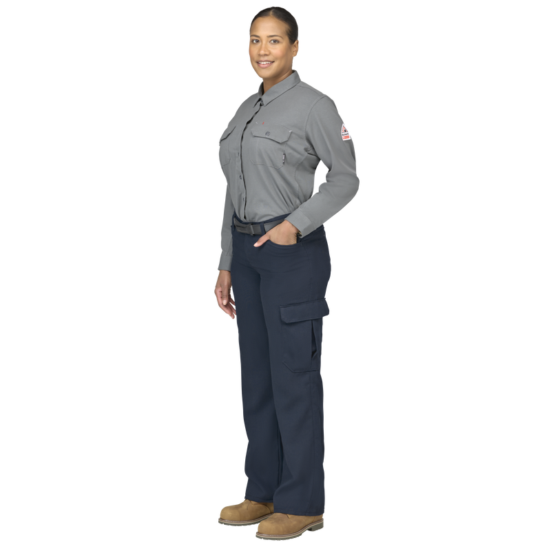 Women's Flex Knit Button Down Shirt image number 6