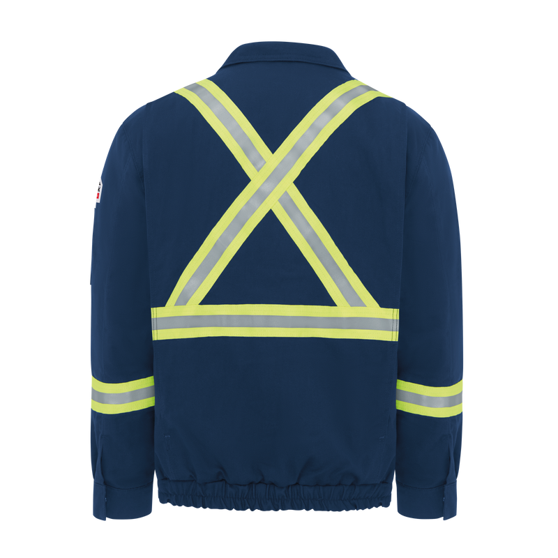 Men's Lined Bomber Jacket with Reflective Trim image number 1