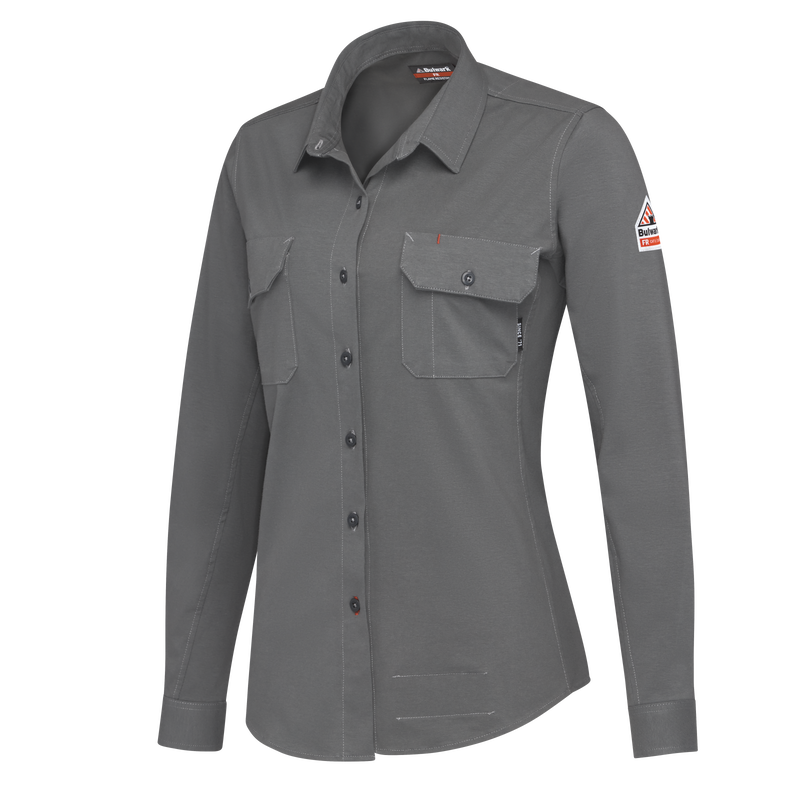 Women's Flex Knit Button Down Shirt image number 7